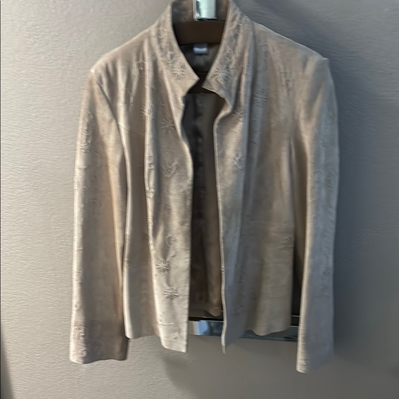 Cream Embroidered Jacket - Picture 1 of 8